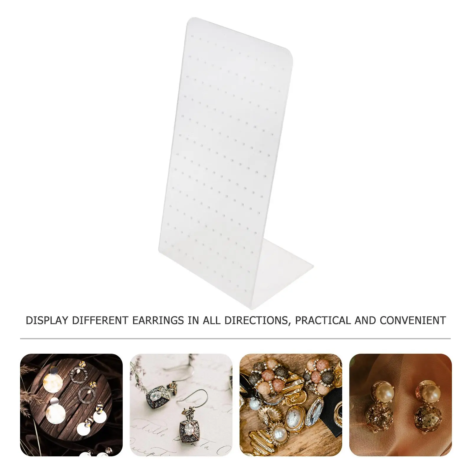 Acrylic Earring Holder Jewelry Display Rack Shaped Board Show St Storage Shelf Earrings Props Display Board Shelf