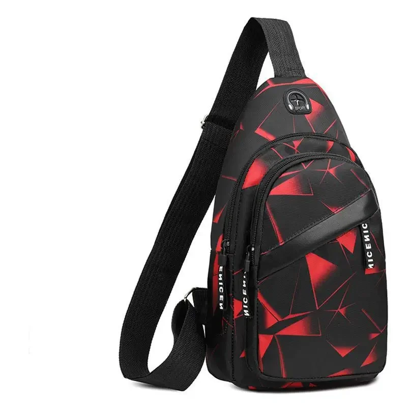 Brusttasche, lässige wasserdichte Umhängetasche für Herren, trendige Sporttasche, multifunktionale kleine Tasche, Umhängetasche – Detail 7