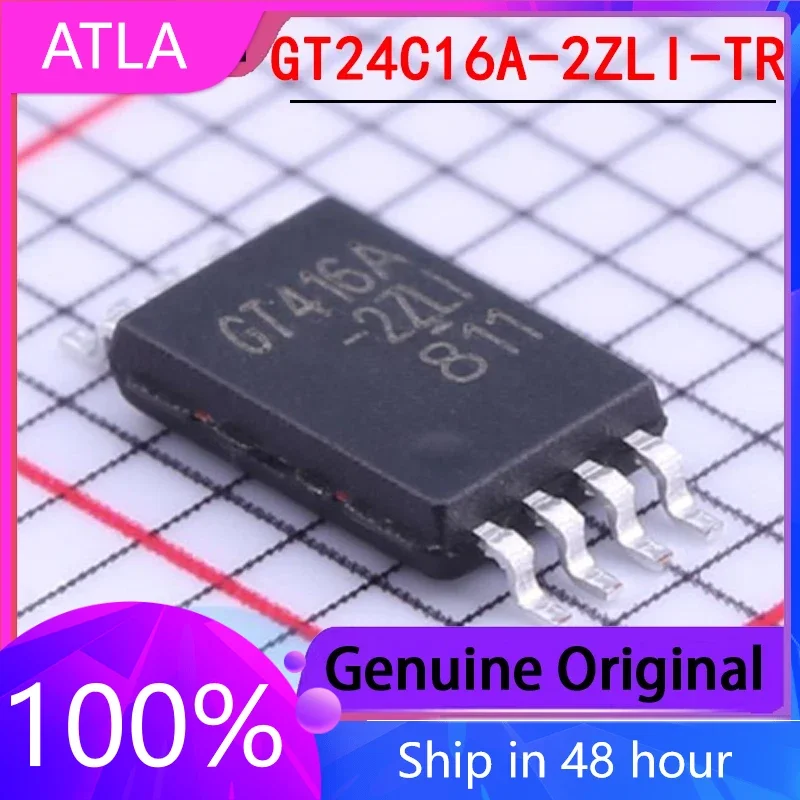 

10PCS Original Genuine GT24C16A-2ZLI-TR TSSOP8 Screen Printed 416A-2ZLI Storage IC Stock