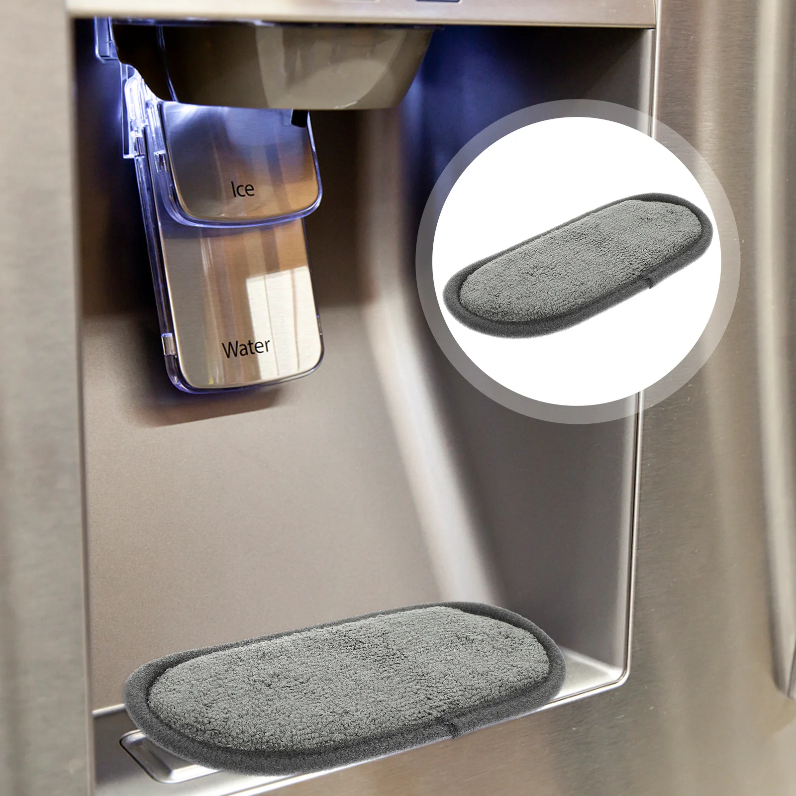 

2 шт. поддон для капель для холодильника, водопоглощающая подставка, лоток для улавливания капель с защитой от брызг, диспенсер для воды, впитывающая подставка для защиты от брызг