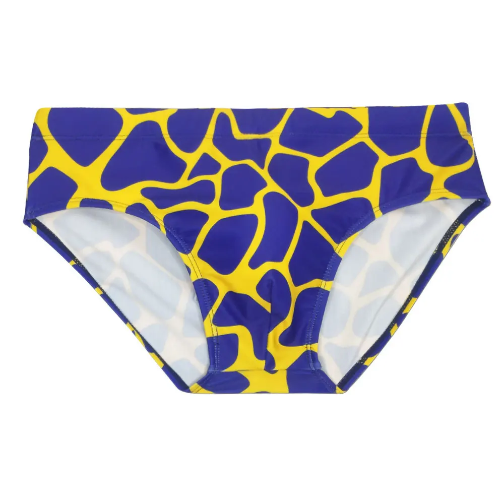 

UXH317 printed men's swimming briefs simple fashion fitness briefs