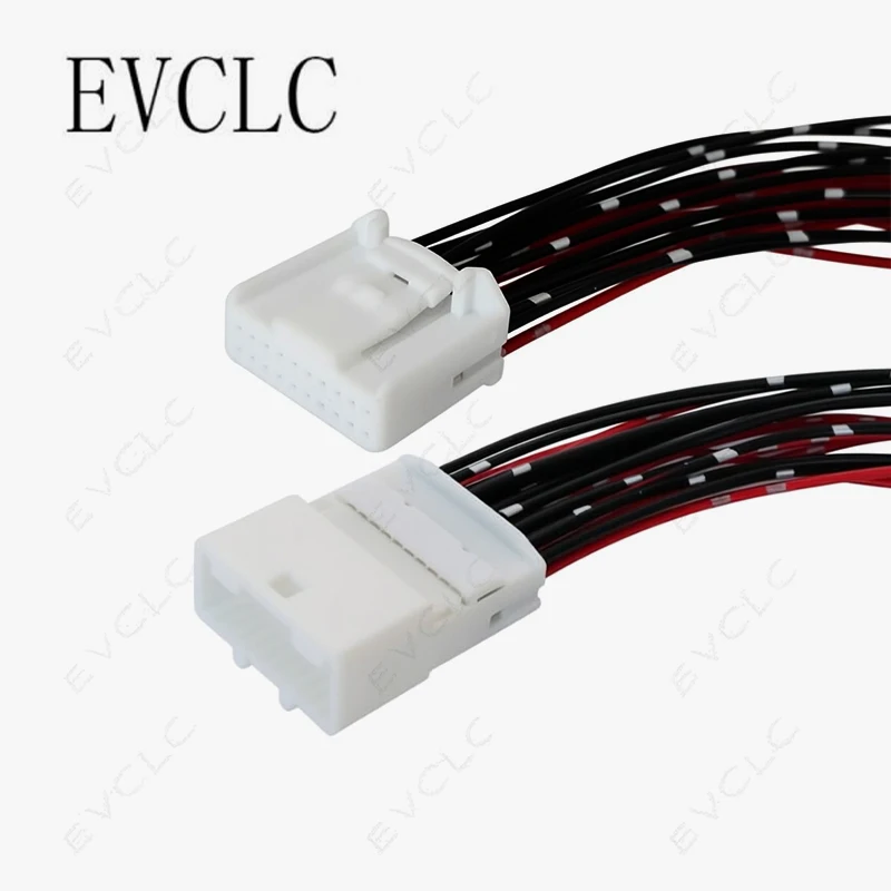 1 Set 20-Pin 2.2mm Pitch Wiring Harness Connector 1473808-1/1473807-1 for Nissan Toyota CD Player & Audio Amplifier Plug