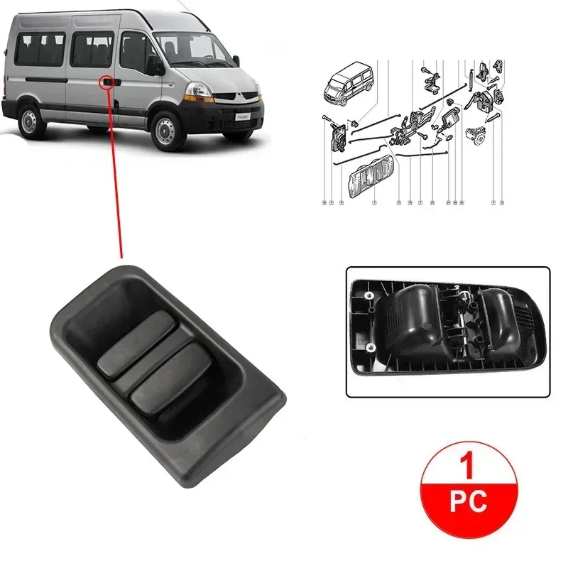 For Vauxhall MOVANO All Series Nissan Interstar X70 Right Side Sliding Door Handle Outer 8200856290 9160754 4500454 7700352420