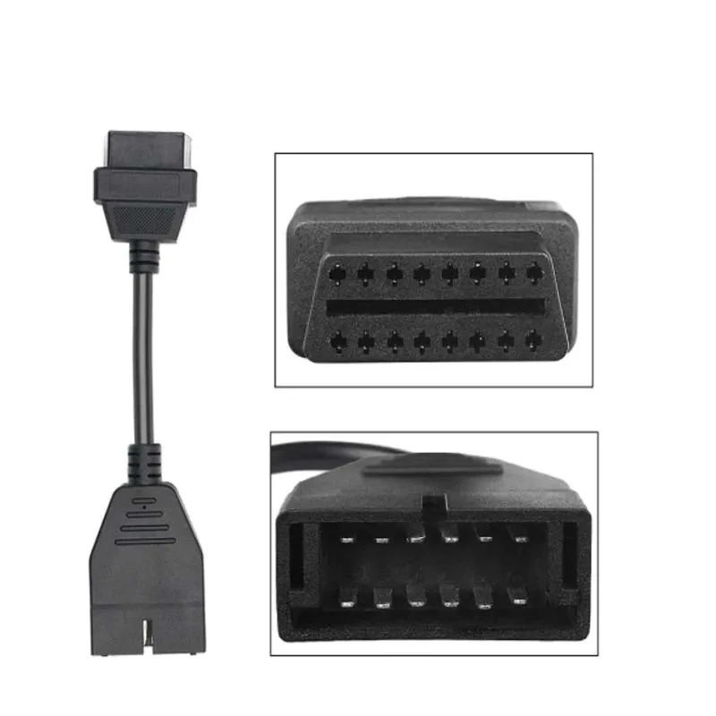 For GM 12 Pin to OBD1 to OBD2 16 Pin Connector Adapter Cable Diagnostic Interface