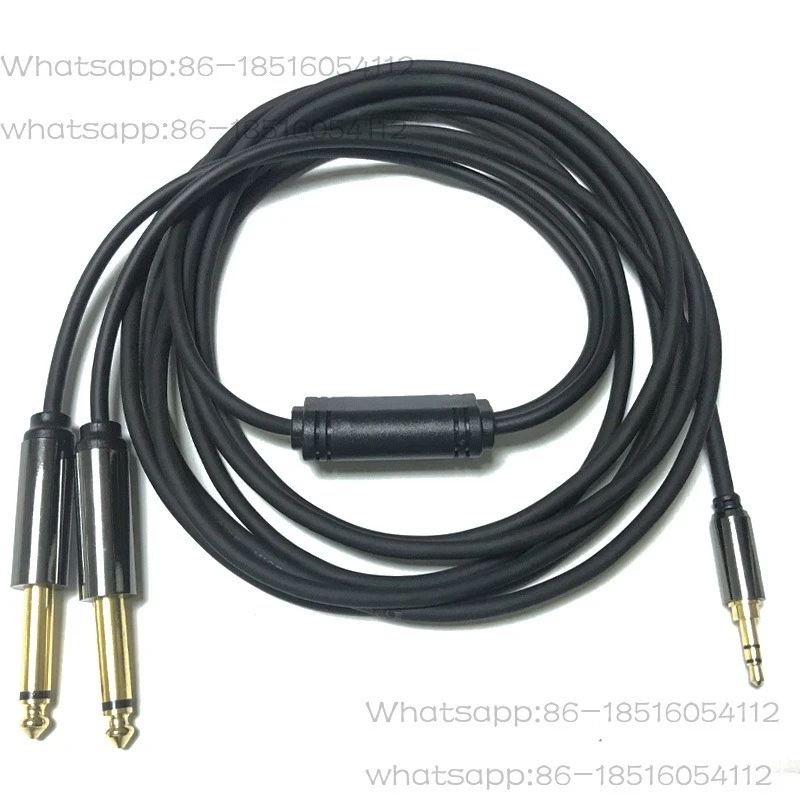 

High-quality Small Three-core Pair Double 6.35 Audio Cable 3.5 One Point Two 6.35 Audio Cable 3.5 To Double 6.35