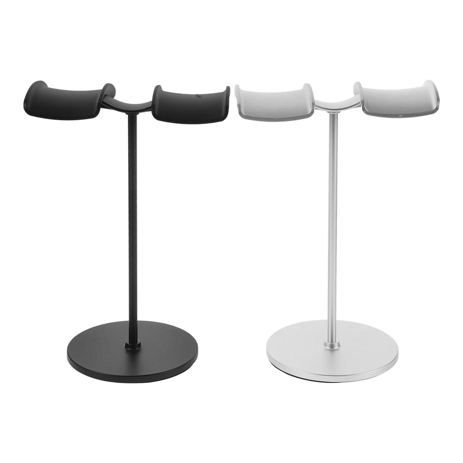 

2pcs Headphone Display Stand Aluminum Alloy Plastic Holder Desk Mount Hanger Earphone Stand Headset Storage Desktop Organizer