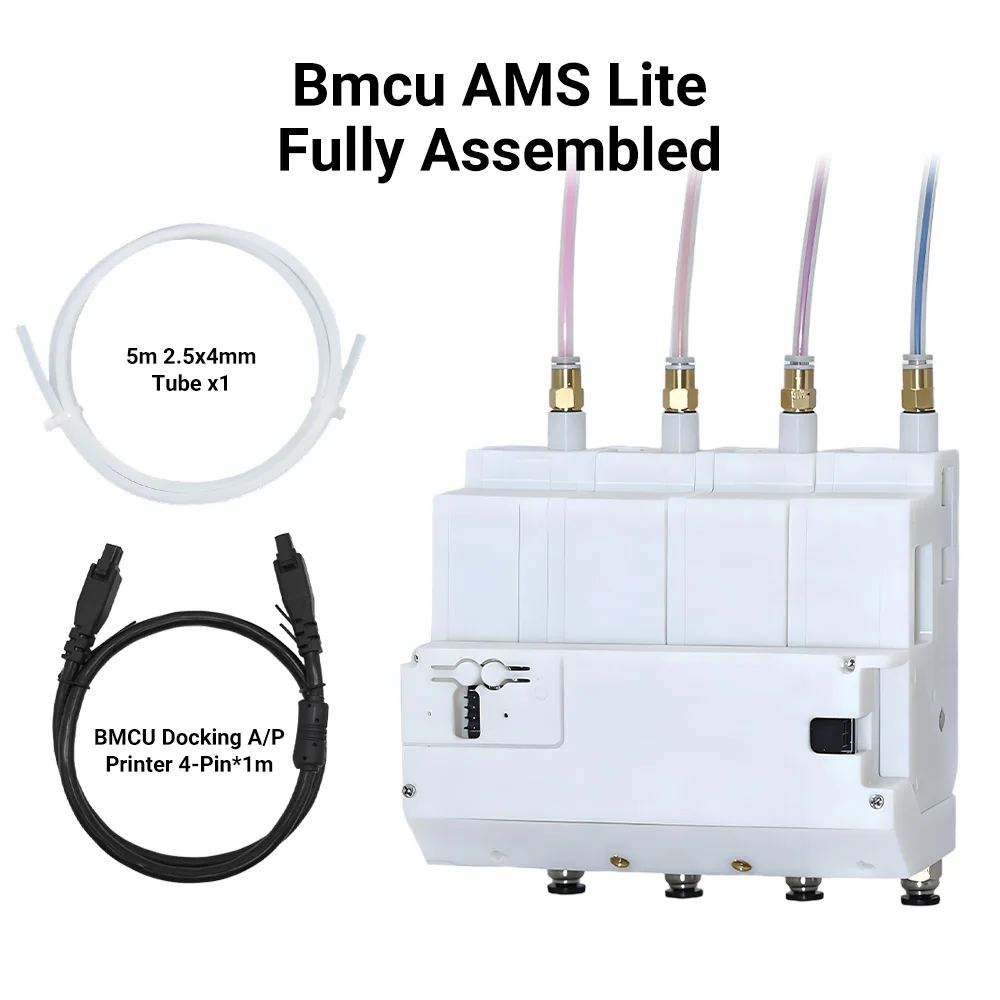 Última unidad agrícola de recarga automática BMCU 370C AMS Lite de 4 canales con Sensor de búfer bidireccional para la serie BambuLab A1/A1 MINI/P1
