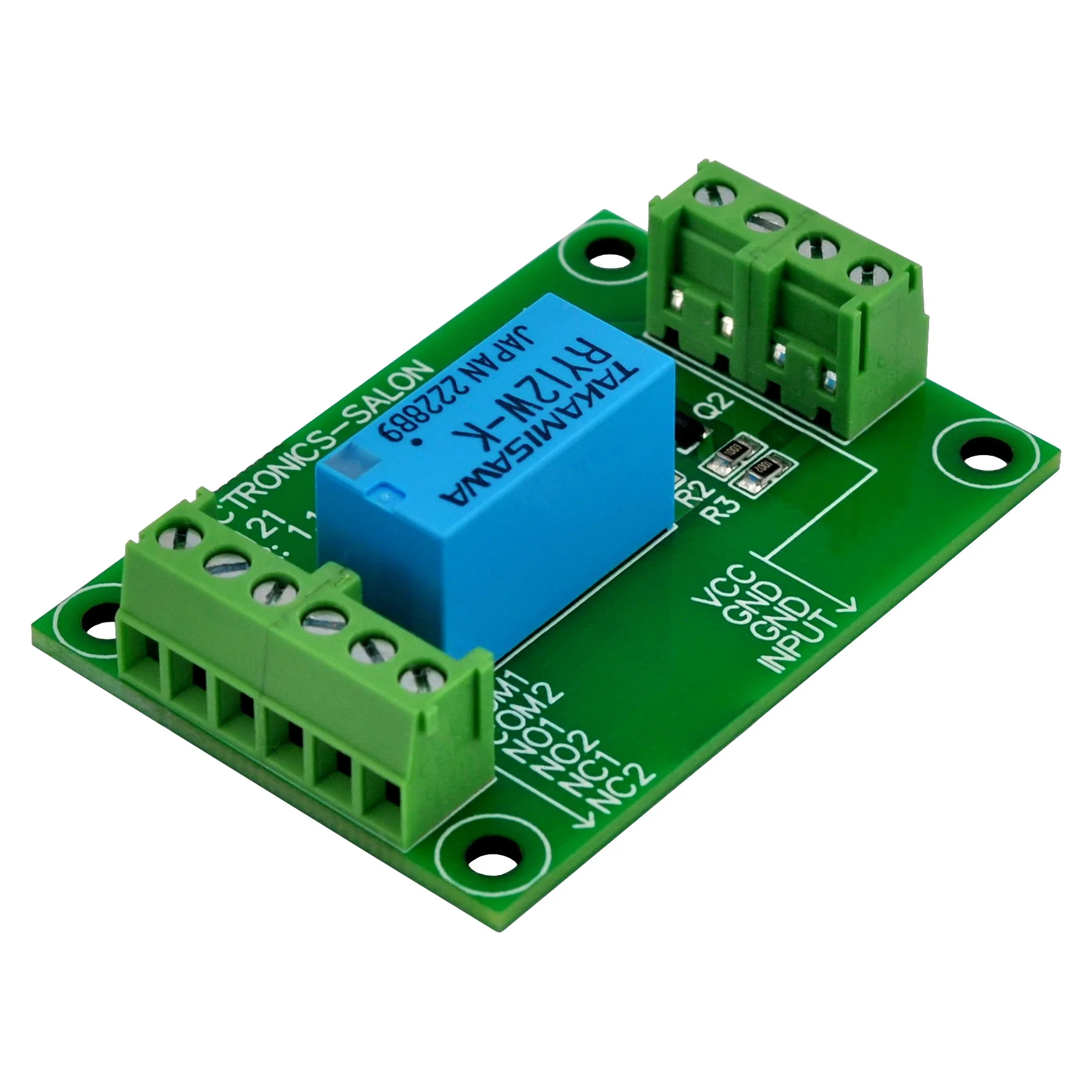 DPDT Signal Relay Module, 12Vdc, RY12W-K Relay. Has Assembled.