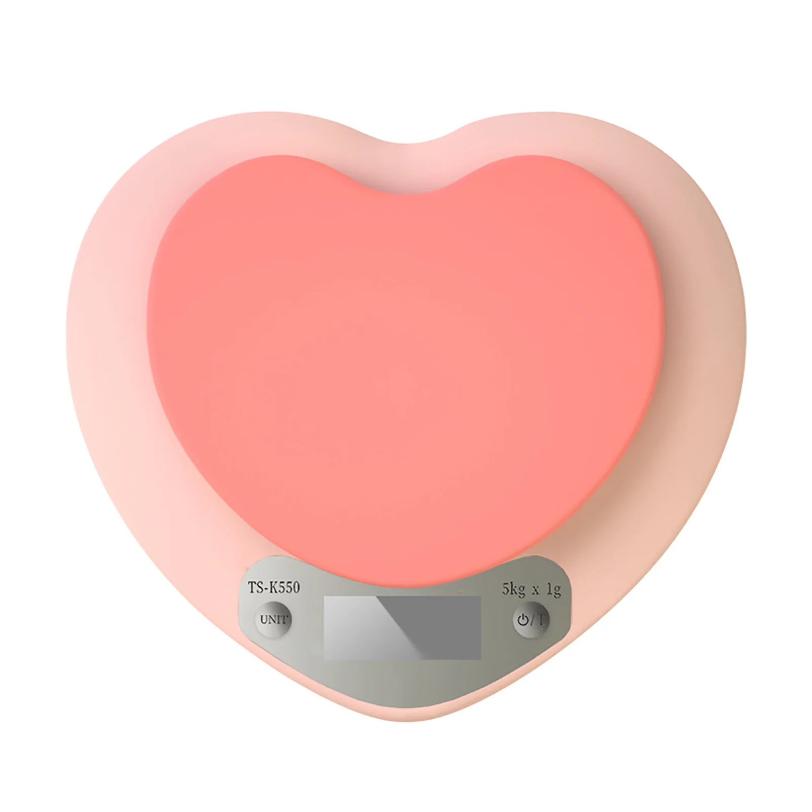 Long Lasting Battery Food Scale, High Accuracy Digital Food Scale - Heart Shaped Kitchen Electronic Scale for Baking Precision