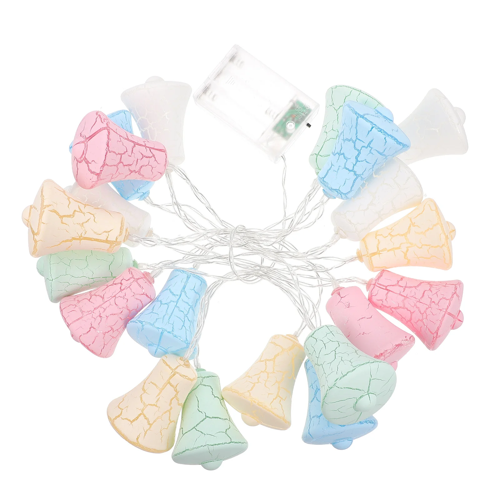 1 مجموعة LED الكراك نمط جرس سلسلة مصباح الإبداعية الزخرفية جرس سلسلة ضوء للحفلات في الهواء الطلق المشهد ضوء ديكور #2