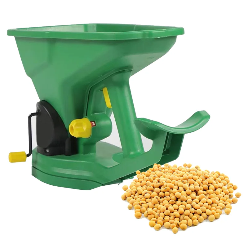 1.5L Handheld Seed Spreader Gardening Portable Seeder Small Seeder Hand Operated Lawn Seed Field Fertilizer Applicator