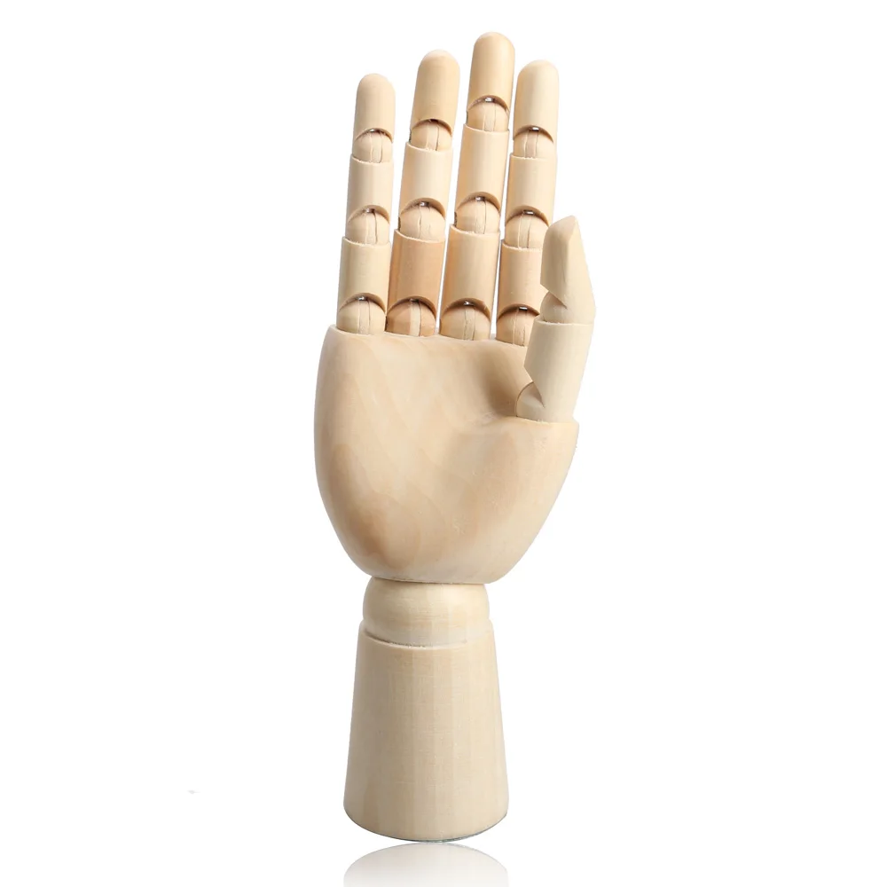 186mm Wooden Artist Articulated Right Hand Manikin Model Gift Art Alternatives Sketch Flexible Decoration Decoracao