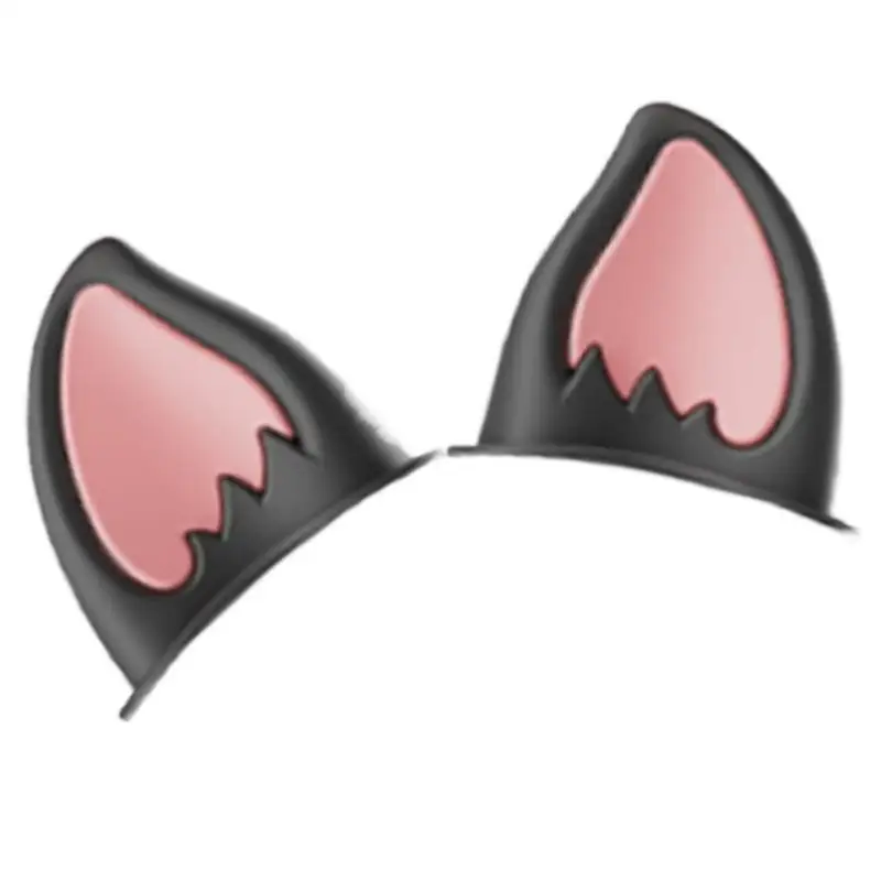 For  Scooter Cat Ears For Motorcycle 1 Pair Creative Cat Ears Hard Hat Sticker Peel & Stick Kitten Ear Accessory Adhesive Ski