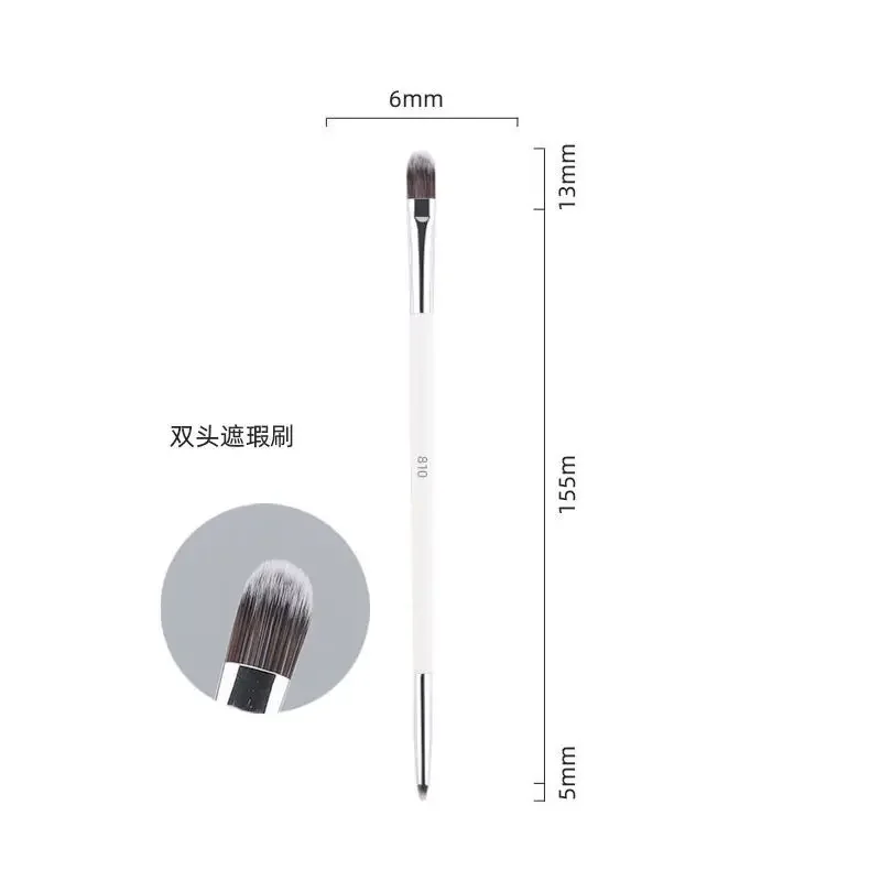 1pc pennelli per trucco in polvere bianca fondotinta liquido 3D pennello per trucco ombretto miscelazione dettaglio viso occhi correttore strumento di bellezza