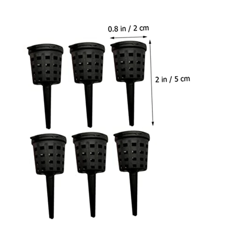 

300 Piece Fertilizer Basket Planting Food Net Pot Potting Soil Black Plastic Portable Fertilizer Box