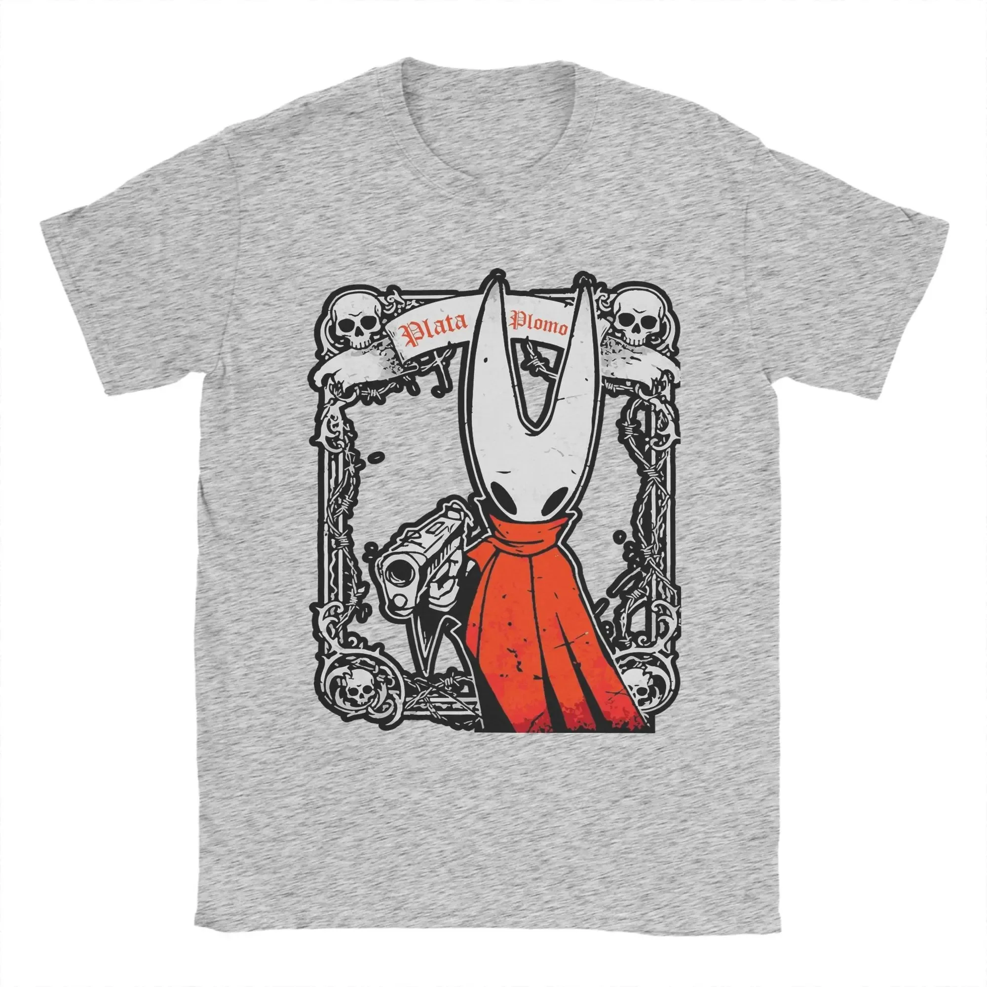 الرجال الفضة الدبور أو الرصاص Silksong الجوف فارس تي شيرت 100% الملابس القطنية خمر تي شيرت هدية عيد ميلاد تي شيرت #3