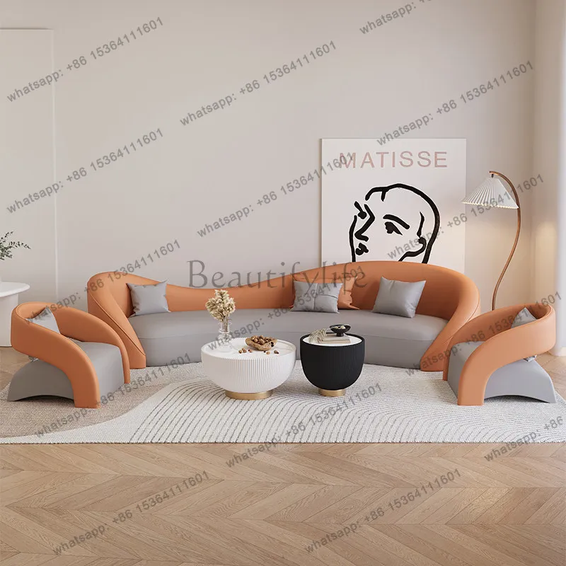 Customized, light luxury cat scratching sofa sitting area home bed and breakfast sofa set