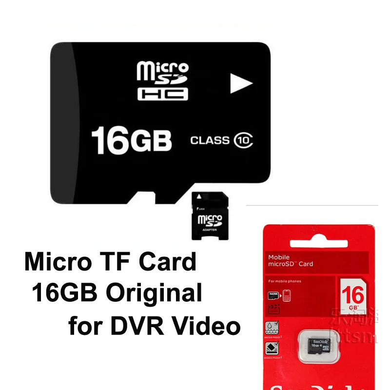 

Original 16GB Micro SD TF Card for GPS /DVR Camera /Video Recorder/ Radar Detector/ Reaview mirror/ 4K Headrest monitor/Video