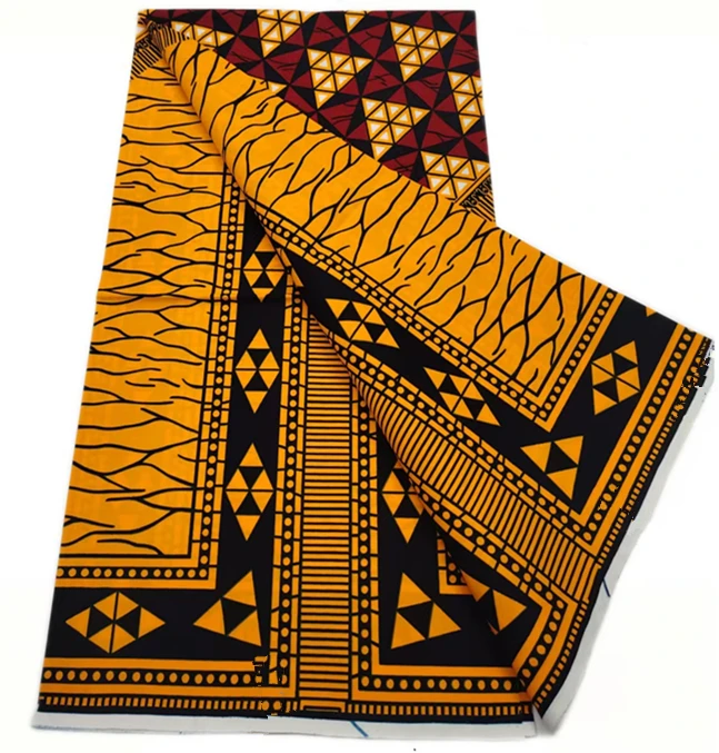 2026 Super Tissu Real African Wax Prints Fabric Soft Ankara Wax Pagne 100% Cotton Material 6 yards Stuff Green Batik For Sewing
