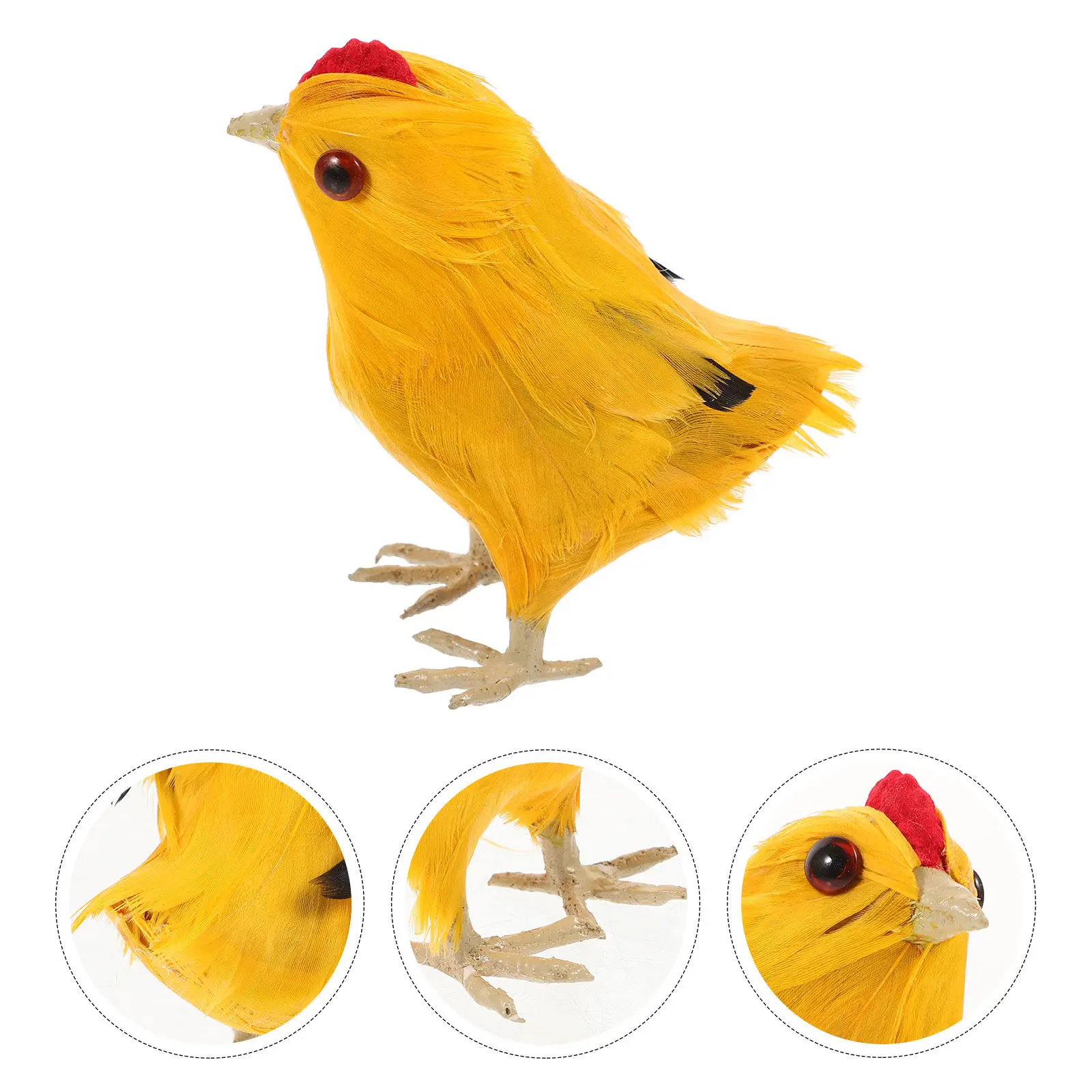 

Simulation Chick Decoration Foam Realistic Chicken Ornament for Garden Home Decor Natural Animal Garden Ornaments Small Animal
