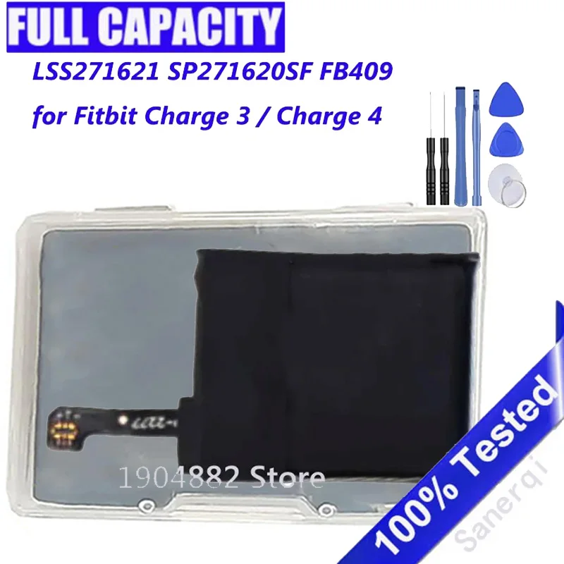 71mAh LSS271621 SP271620SF FB409 Battery for Fitbit Charge 3 / Charge 4 Smart Watch