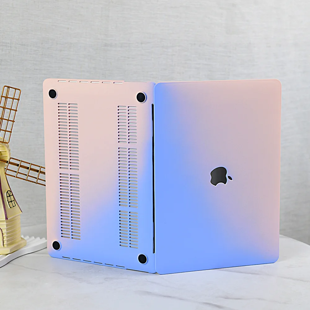 Slim Gradient-Coloured Protective Case Laptop Case for MacBook Air M4 Pro 13 M2 2022 Cover M1 2023 Pro 14 16 M3 2024 Hard Shell