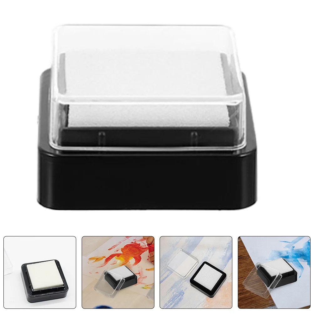 12pcs Blank Ink Pads Diy Craft Stamp Pad Multi-Function Reusable Finger Ink Pad For Scrapbooking Office Supply Classroom Art