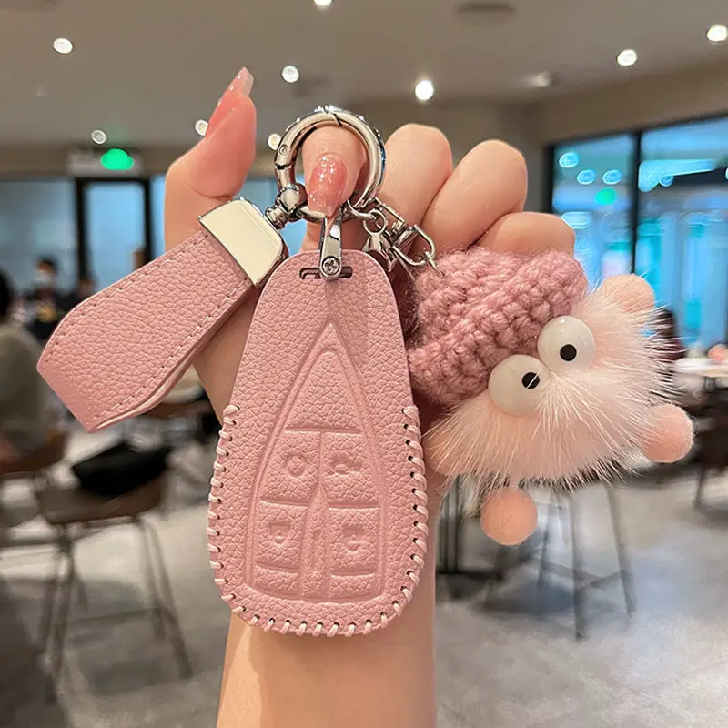 

Fashion Car Key Case Remote Cover Shell Holder Chain Fob For Changan CS55 Plus CS75PLUS Ultra UNI-K UNIT CS55 PLUS Oshan X5 X7