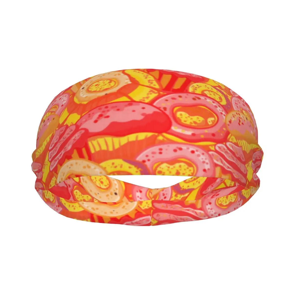 

Sports Sweatband Breathable Headband Sweat Hair Head Band Pastry Pattern Yoga Headband