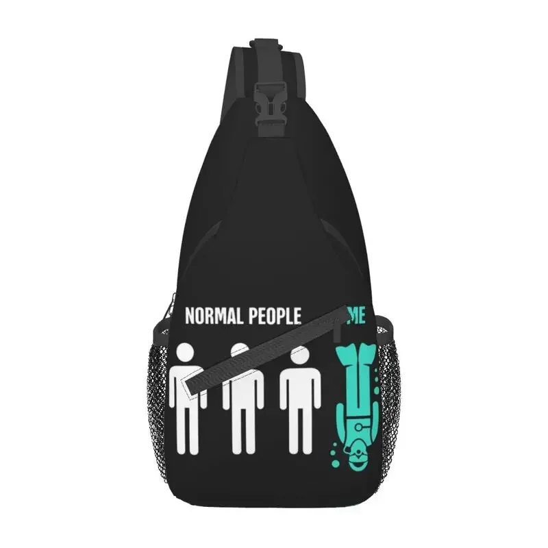 

Cool Normal People Scuba Sling Bags for Travel Hiking Men Dive Divers Chest Crossbody Backpack Shoulder Daypack