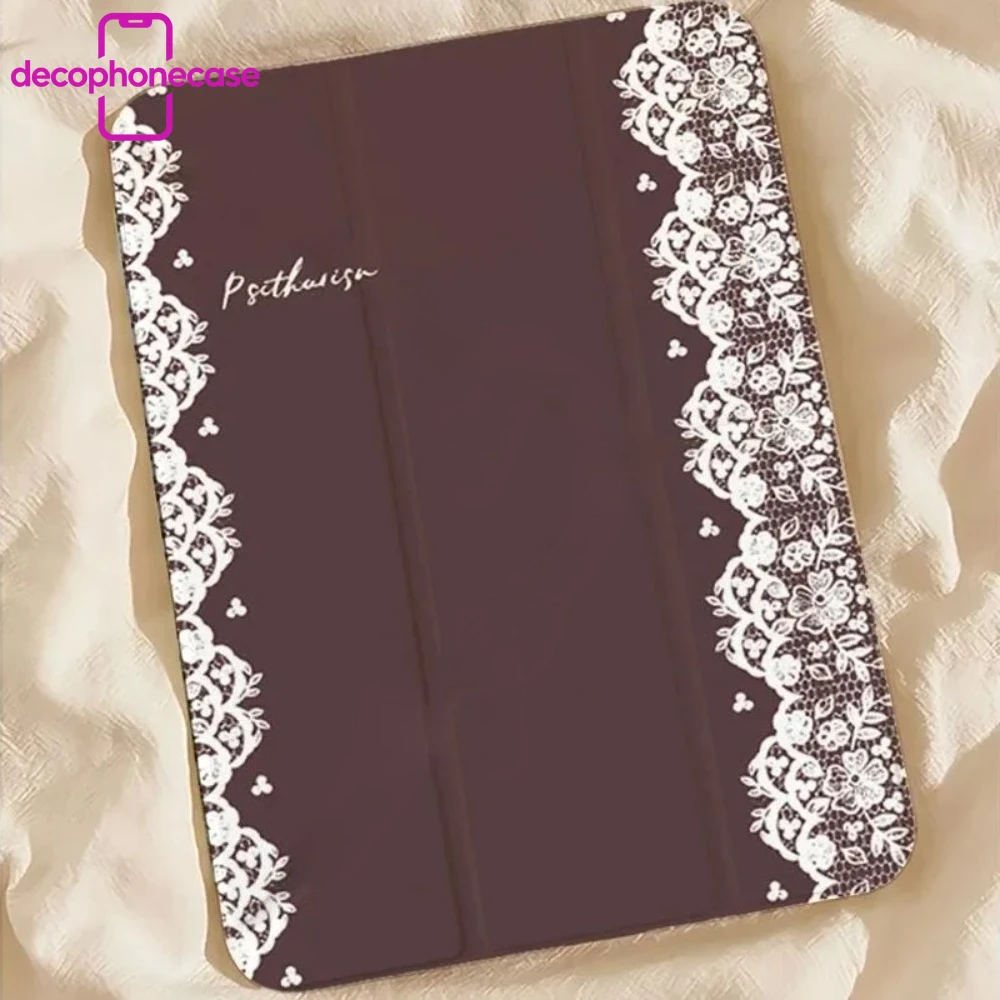 Lace Edge Elegant Design CASE FOR iPad pro 10/11-Inch 2020/6th/7th /8th /Air 3rd/Air 4th/9th gen/Air 5th Gen 2022/Air