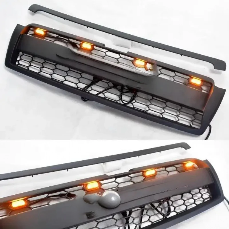 Factory Direct Glossy Black Front Bumper Hood Grille Grill with  Letter for  PRADO LC150 2014-2017