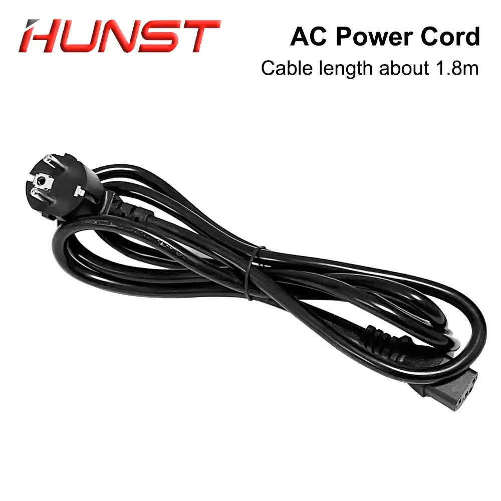 HUNST  Power Cord Plug AC Power Cord Extension Cable Suitable For PC Computer Monitor Machine 1PCS