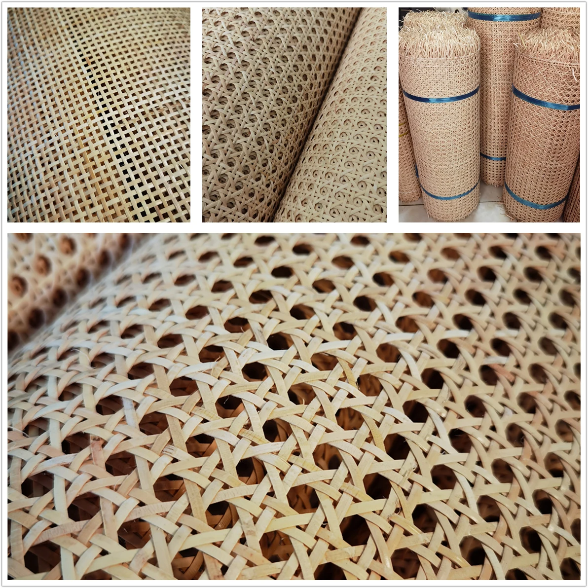 0.8-1.4 Meters 40cm-45cm Width Real Cane Webbing Canada Natural Indonesian Rattan For Chair Table Nachtkastje Repairing Material