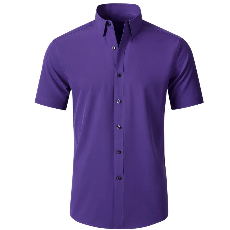 Elastic Shirt Men's Shirt Non-ironing And Anti-wrinkle Simple Business Thin Shirt Men's