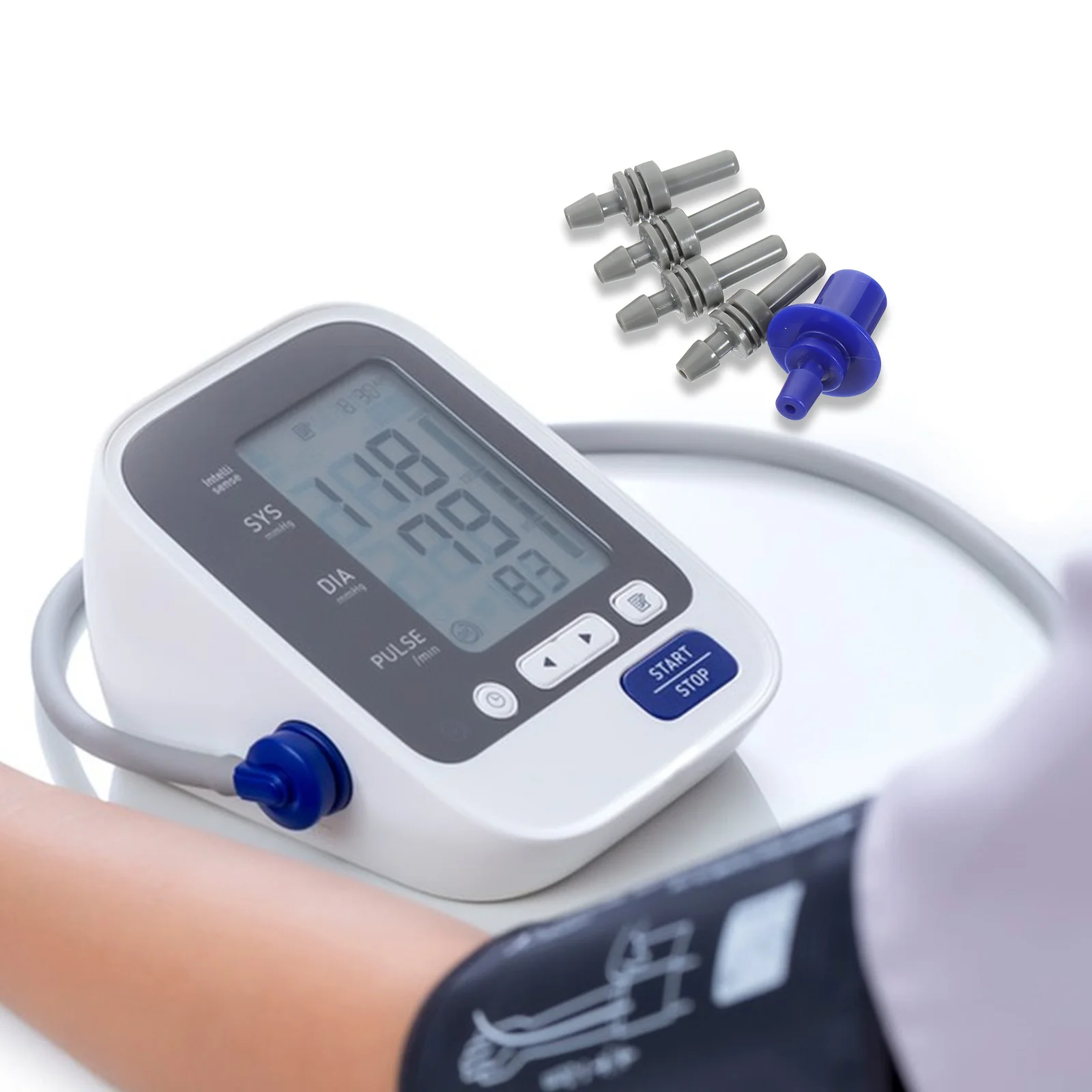 

5Pcs Blood Pressure Meter Armband Connector ABS Durable Sphygmomanometer Accessories Practical Replacement Tool for Home Use