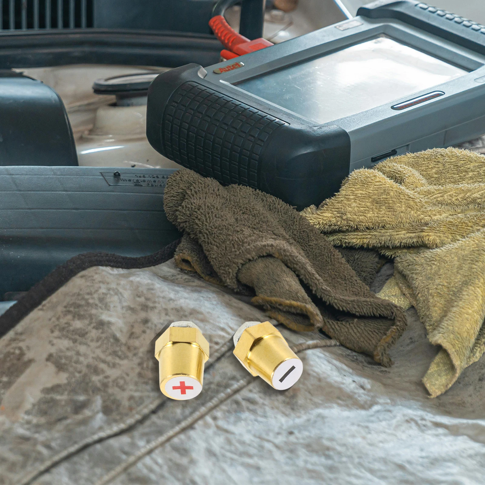 

Brass Terminal Copper Side Charging For Car Cable Extension Durable Threaded Adapters Car