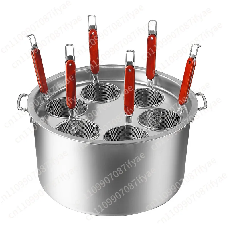 Spaghetti Strainer Insert Set Kitchen Deep Strainer with Handle Home Pasta Noodle Strainer for Pasta Vegetable Noodles Cooking