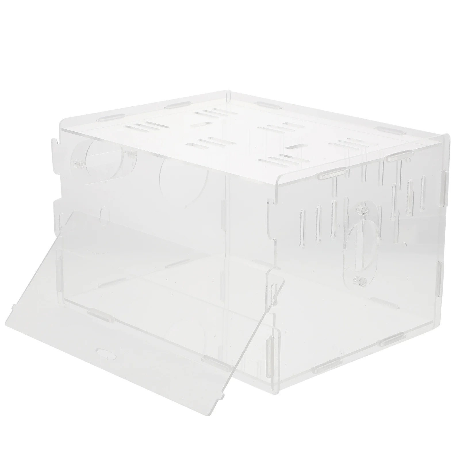 

1Pcs Transparent Acrylic Small Pet Cage Premium Hamster House for Golden Hamster Dwarf Rabbit Hedgehog Nest Cozy Secure