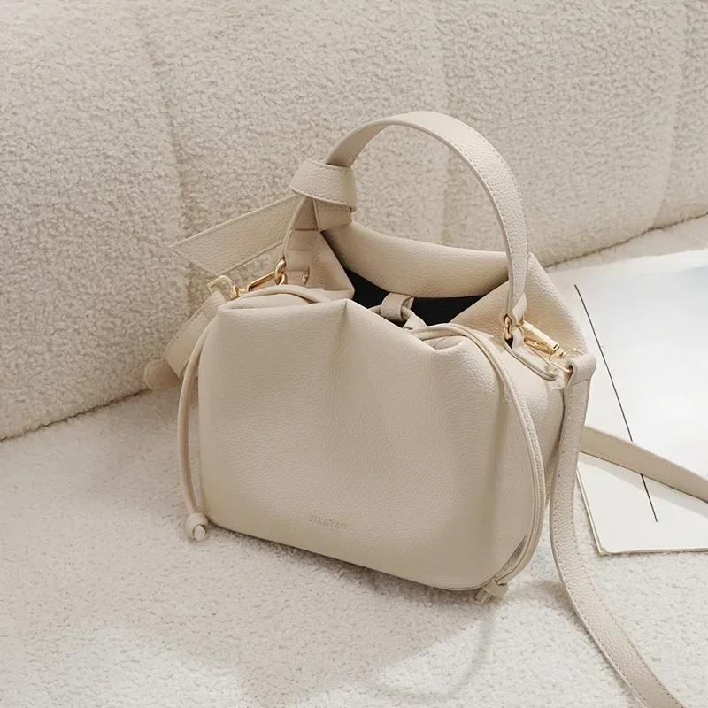 Fashion Women's Handbag, Elegant Solid Color Shoulder Bag, Suitable For Daily Use, Leather Commuting Versatile Crossbody Bags