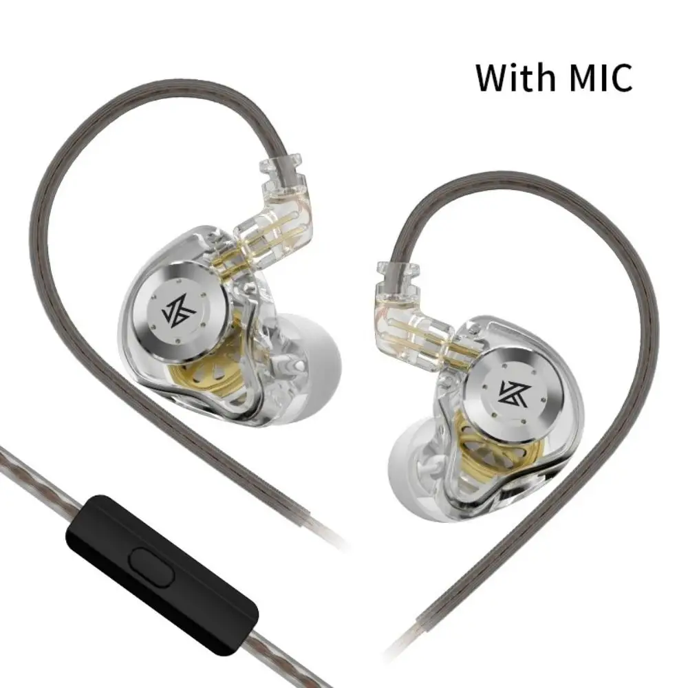Monitor In-Ear Wired Headphones High Resolution Noise Cancelling HiFi Earphone Bass Stereo Detachable Cable Earplugs Music
