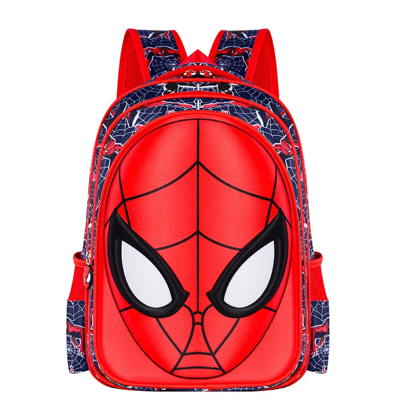 Marvel Student School Bags para meninos e meninas, Spider Man Mochilas, Cartoon Printing, Pacotes de Ombro, Impermeável, Crianças, Crianças