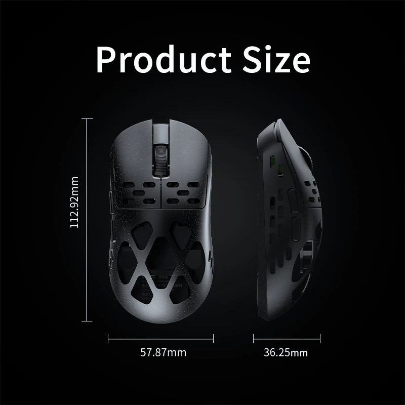 ماوس ألعاب لاسلكي AJAZZ AM3 Pro Max ثلاثي الوضع Paw3950 مستشعر Apex مغنيسيوم خفيف الوزن إصدار مخصص ماوس ألعاب