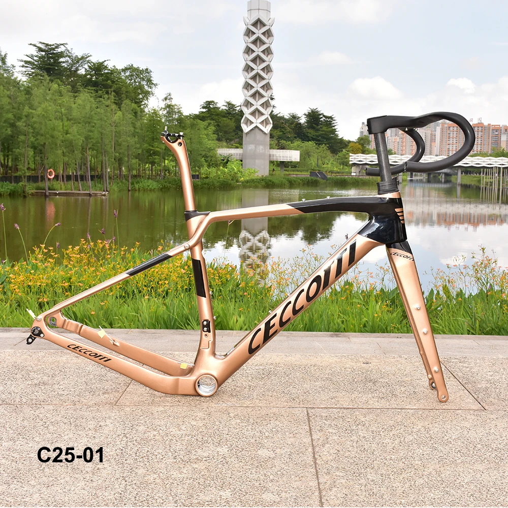 Gravel Bike Frame with Disc Brake, T47 BB Frame, It Is Full Hidden Cable Bicycle Frames