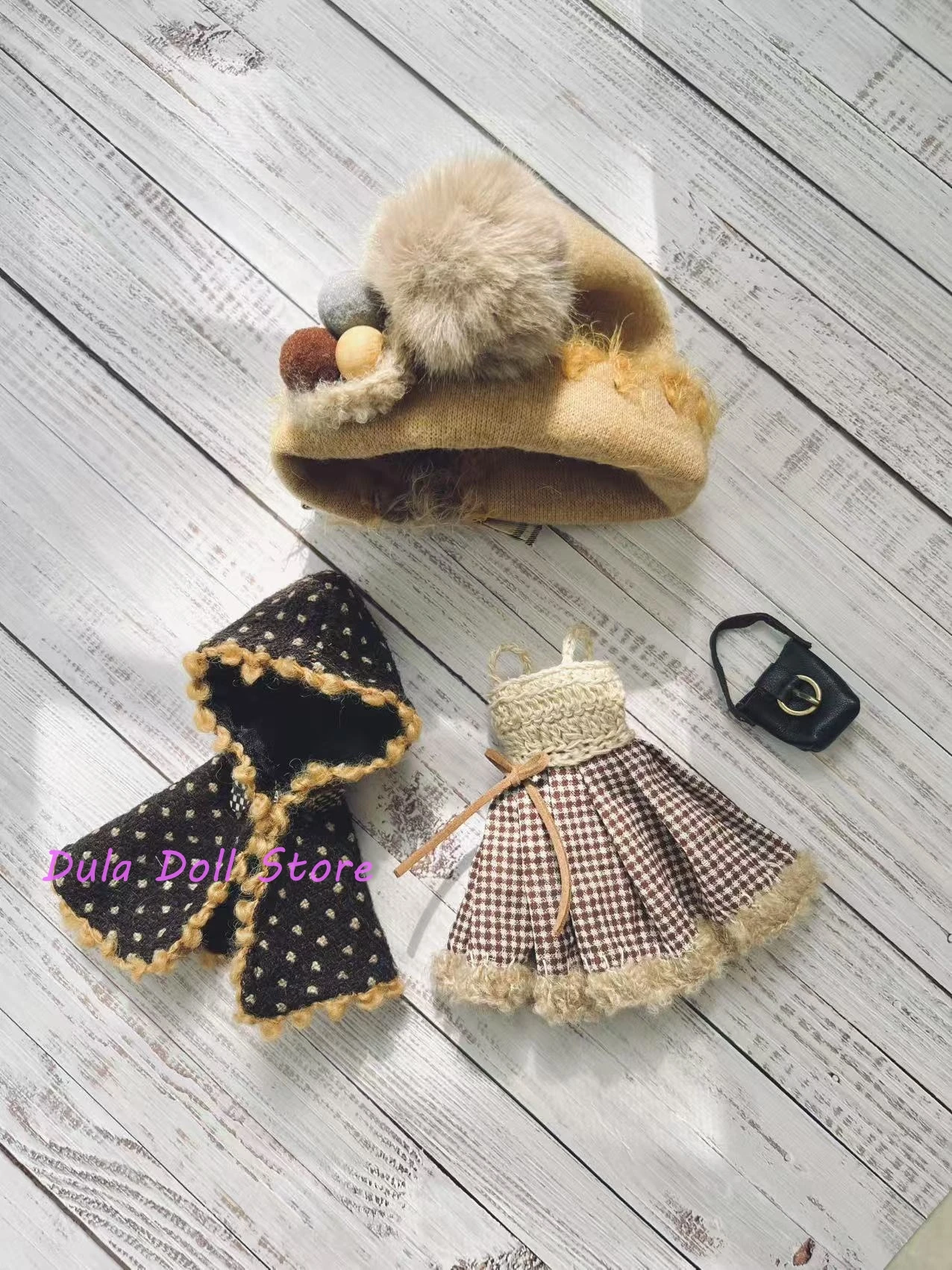 Dula poppenkleertjes jurk 2025, prinsessenstijl korte rok poppenset Blythe Landoudou Landazz ob24 ob22 Azone Licca ICY Bjd pop