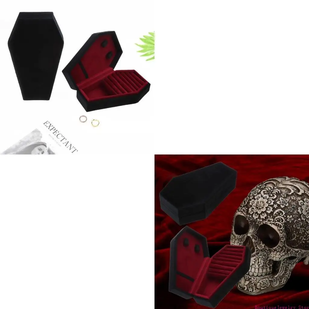 

E1pe портативная форма украшения для ювелирной коробки для формы гроба подарки для девочек