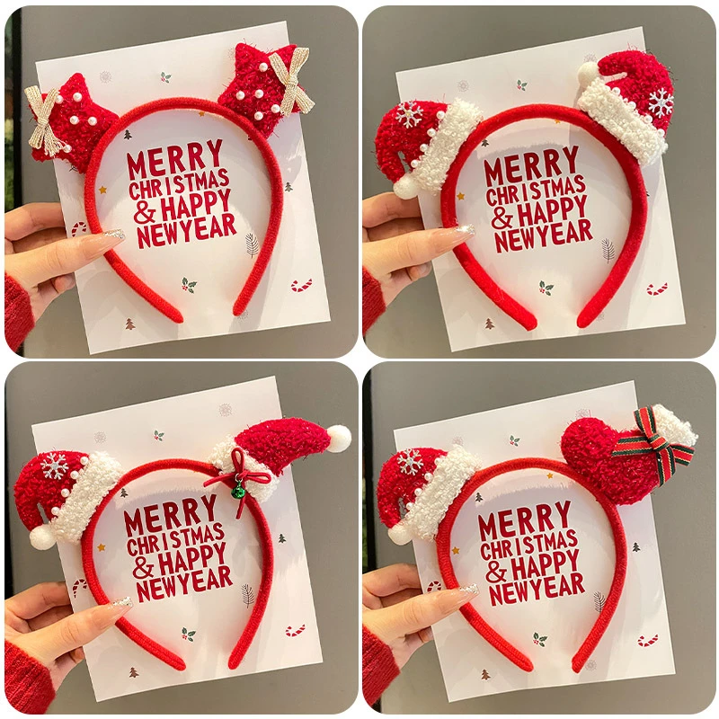 

MINISO Multicolor Christmas Element Hairband Accessories Soft Polyester Hair Accessories for Women Perfect Holiday Gift for Teen