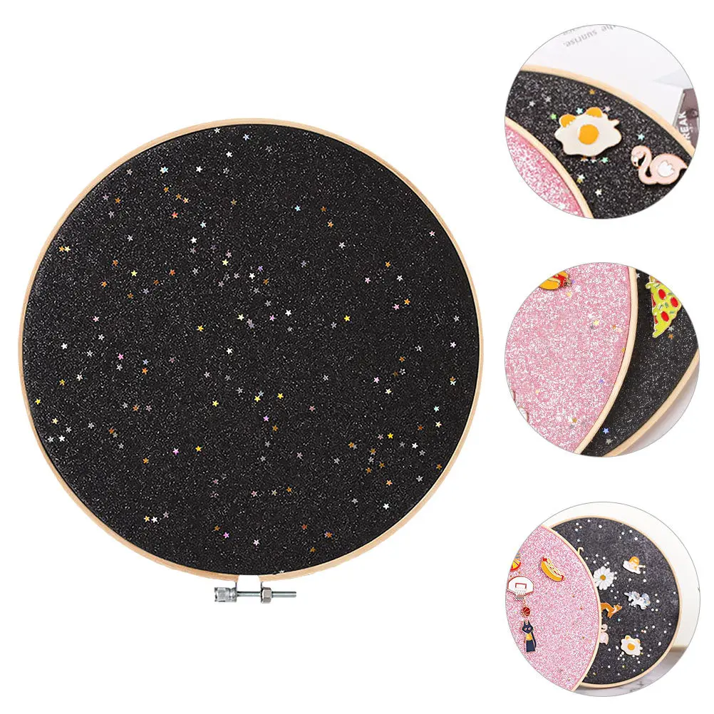 1Pcs Bamboo Jewelry Display Stand Simple Round Organizer Holder for Earrings Brooch Rings Jewelry Storage Rack Earring Holder