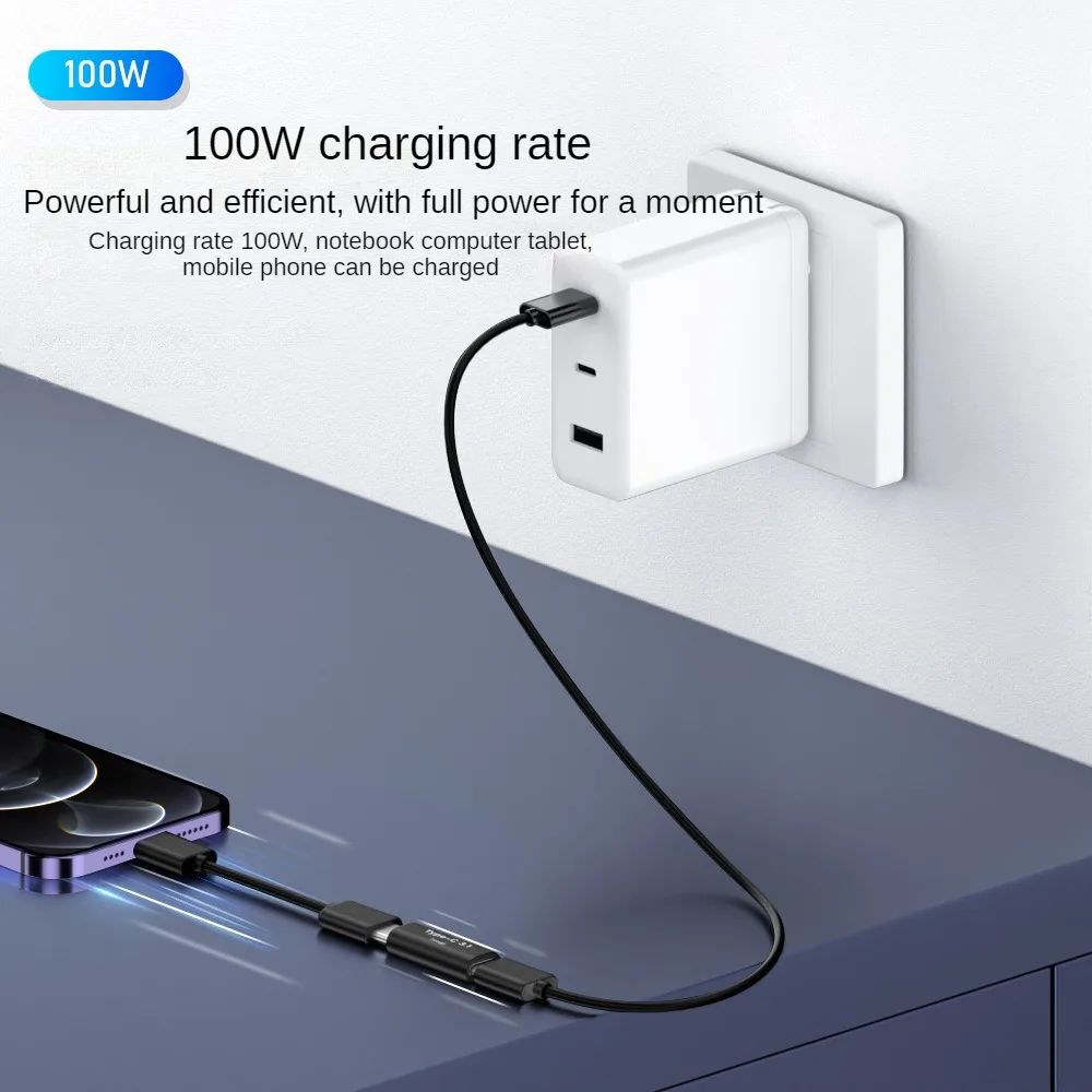 Bidirectional Usb Adapter 4k Screen Projection Double Female Adapter Full-function Type-c Adapter Accessories