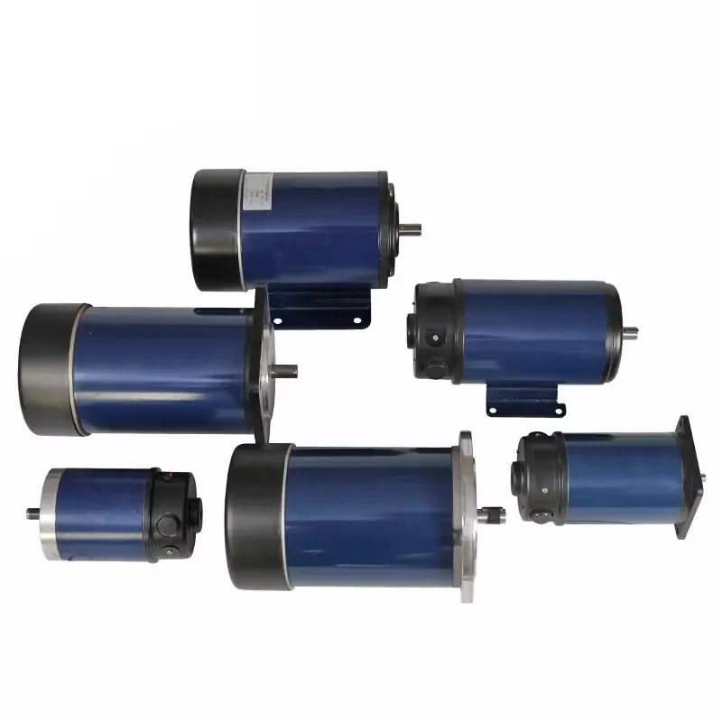 2026 HOT 80ZYT 100W 24V 3000RPM 0.31N.m Permanent Magnet DC Brush Gear Motor with Incremental Encoder 5V 100PPR and Brake